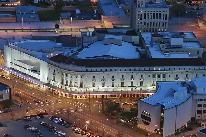 Eastman School of Music current aerial view